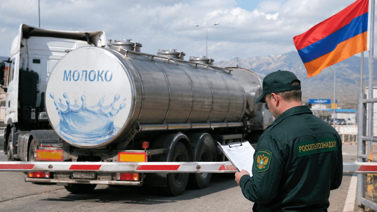Россельхознадзор перекрывает поставки молочки из Армении с 27 июля