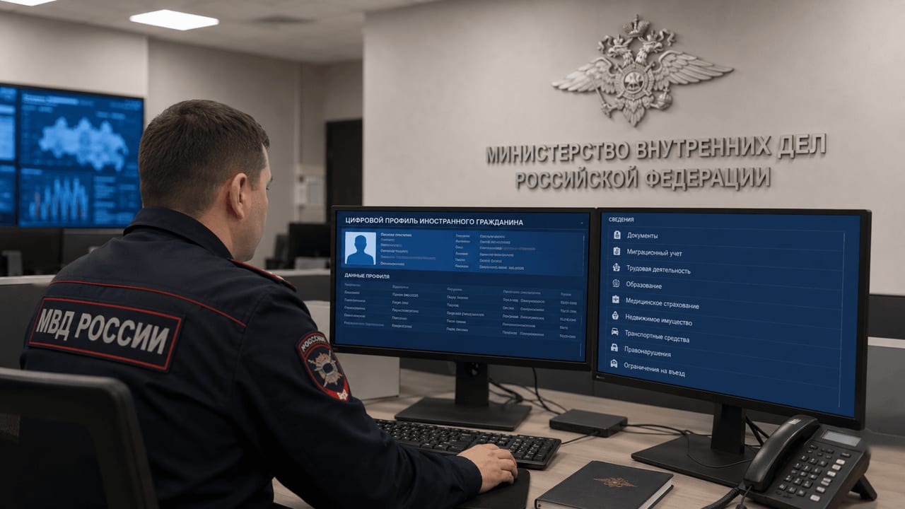 В России запустили цифровой профиль мигранта под контролем МВД