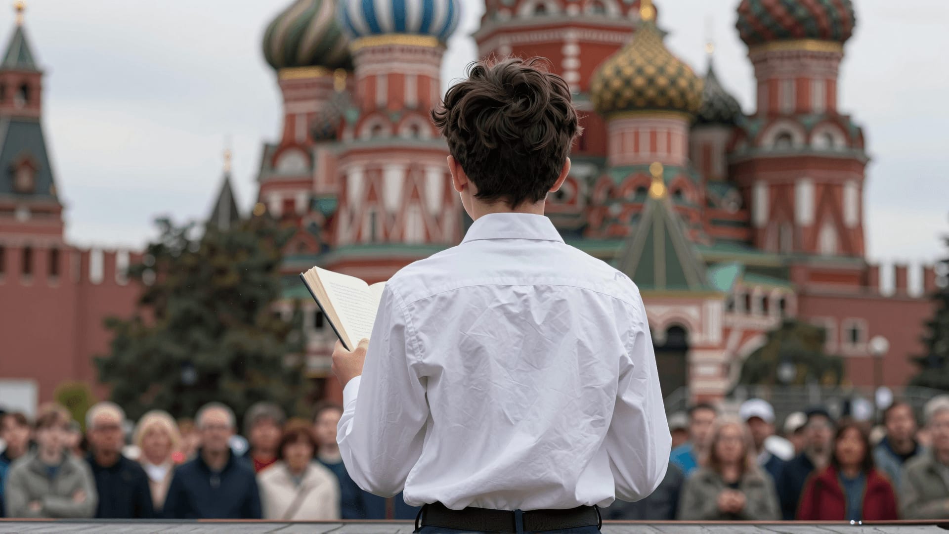 Школьник из Таджикистана победил в конкурсе чтецов на Красной площади