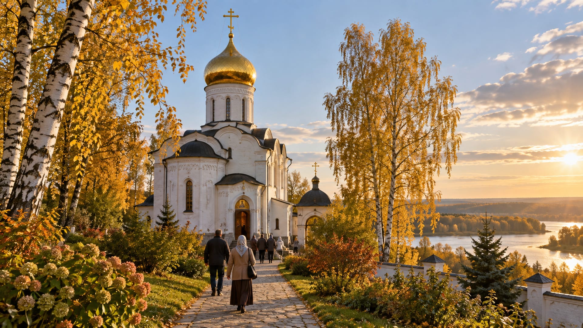 Осенний вид на церковь
